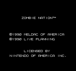 Zombie Nation screenshot 3 for NES